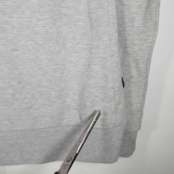 Naketano Women’s Small Darth Gray Funnel Neck Pullover Hoodie Sweatshirt - Picture 9 of 13